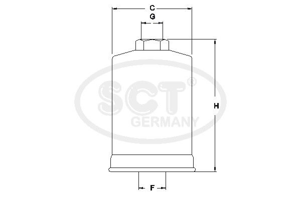 SCT GERMANY Топливный фильтр ST 727